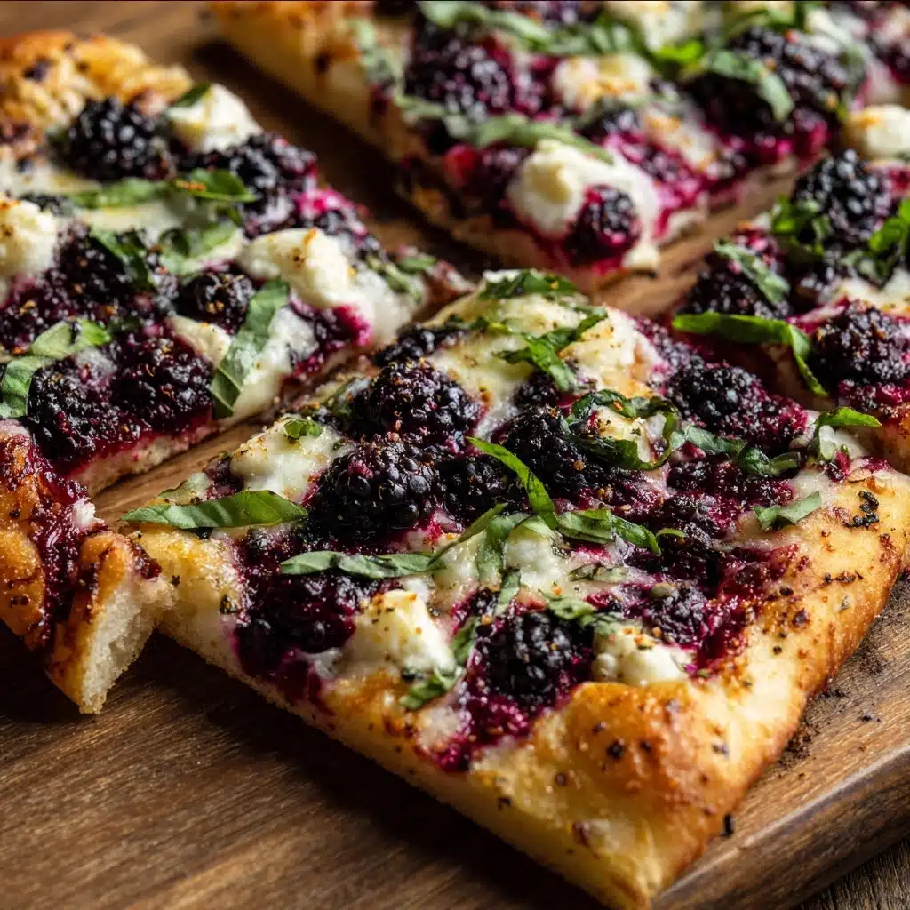 Blackberry Ricotta Pizza with Basil Recipe - Recipe Image
