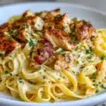 Chicken Bites with Creamy Parmesan Pasta Recipe