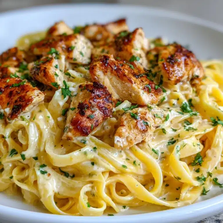 Chicken Bites with Creamy Parmesan Pasta Recipe