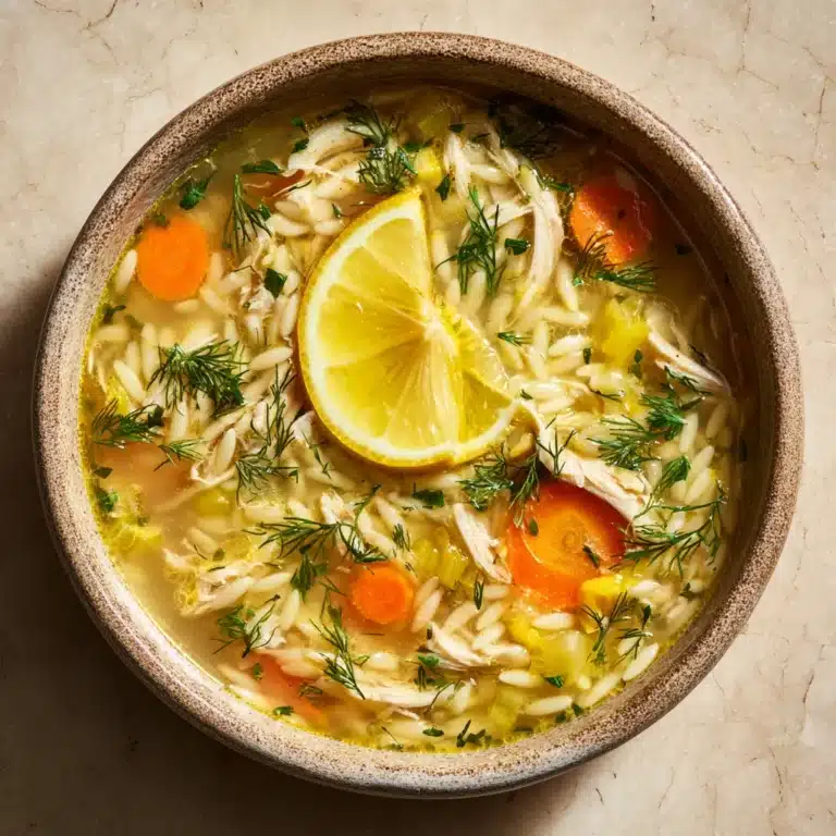 Greek Lemon Chicken Soup (Avgolemono) Recipe