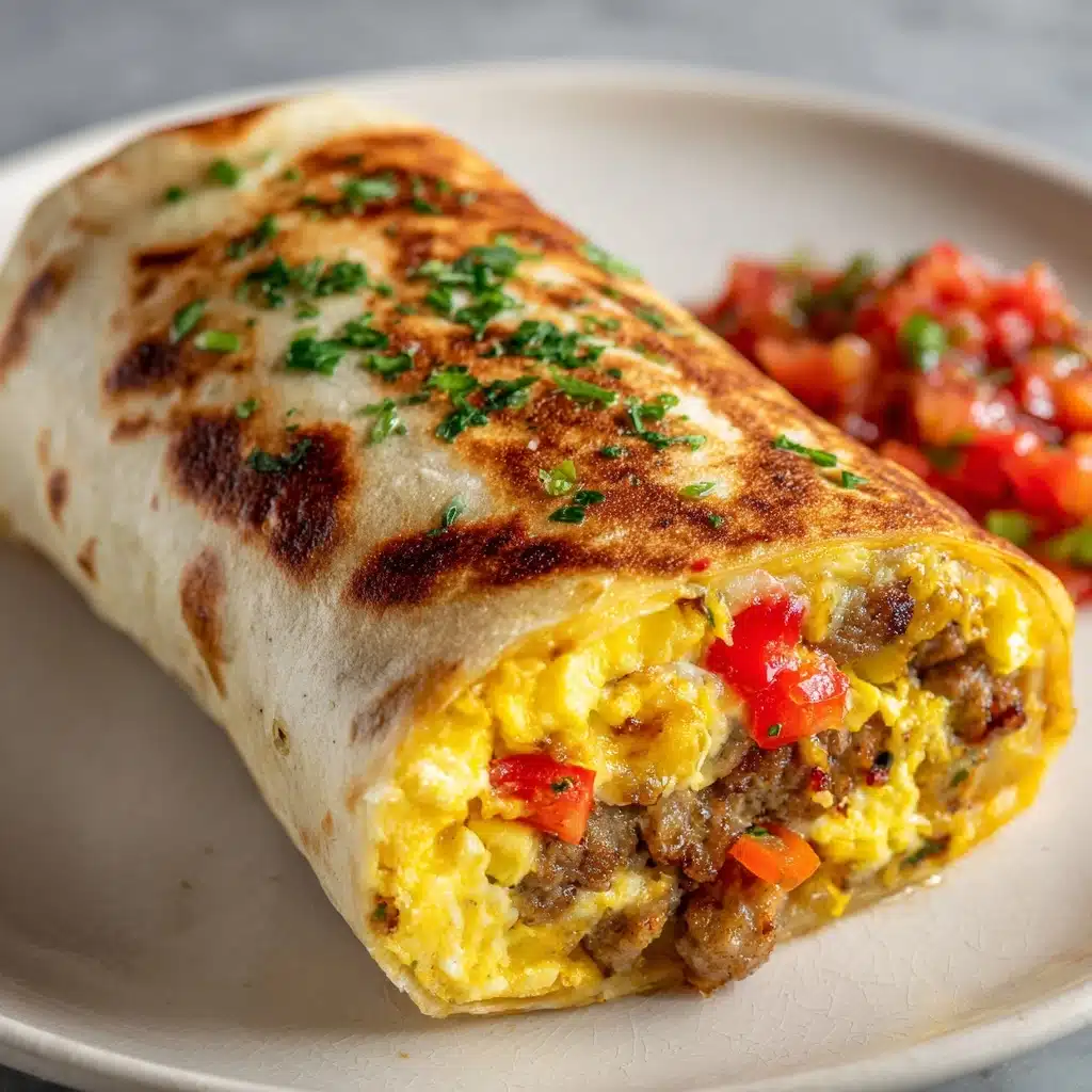 Breakfast Burrito with Turkey Sausage Recipe - Recipe Image