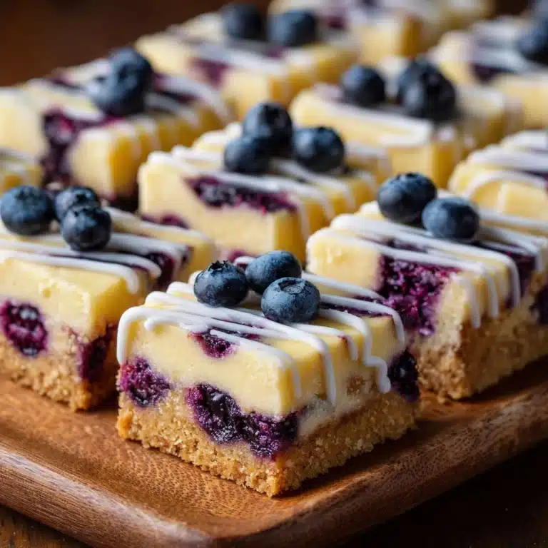 Lemon Blueberry Shortbread Bars Recipe