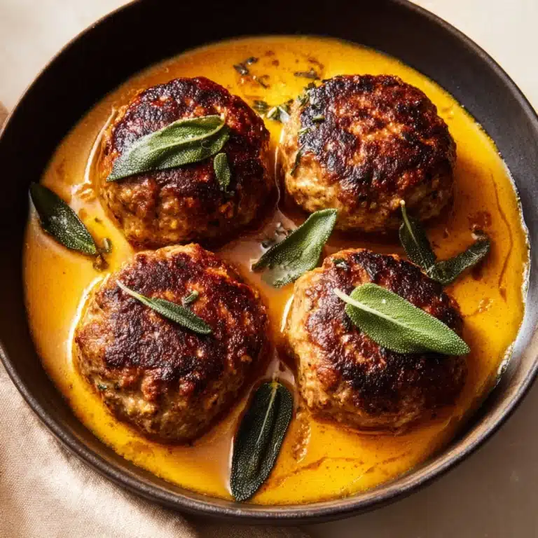 Turkey Meatballs in Pumpkin Sage Sauce Recipe