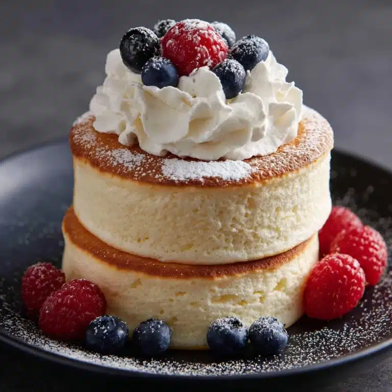 Fluffy Japanese Soufflé Pancakes Recipe