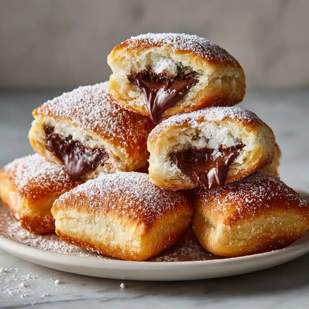 Fried Croissant Beignets with Chocolate Inside: A Decadent Delight Recipe - Recipe Image