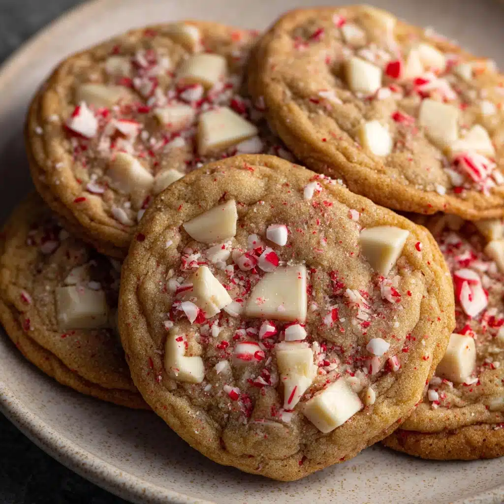 White Chocolate Peppermint Crunch Cookies Recipe - Recipe Image
