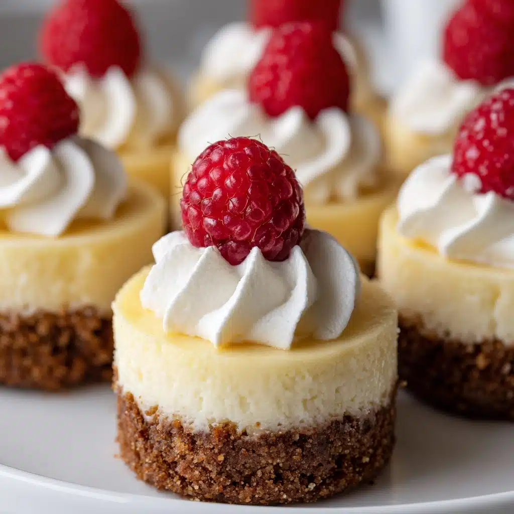 No Bake Mini Lemon Raspberry Cheesecakes Recipe - Recipe Image
