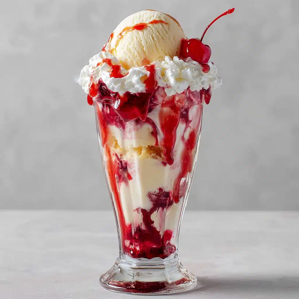 Shirley Temple Ice Cream Float Recipe - Recipe Image