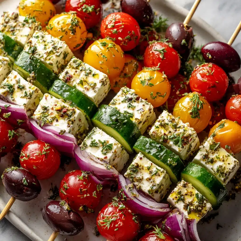 Greek Salad Skewers: A Fresh, Flavorful Bite-Sized Treat Recipe