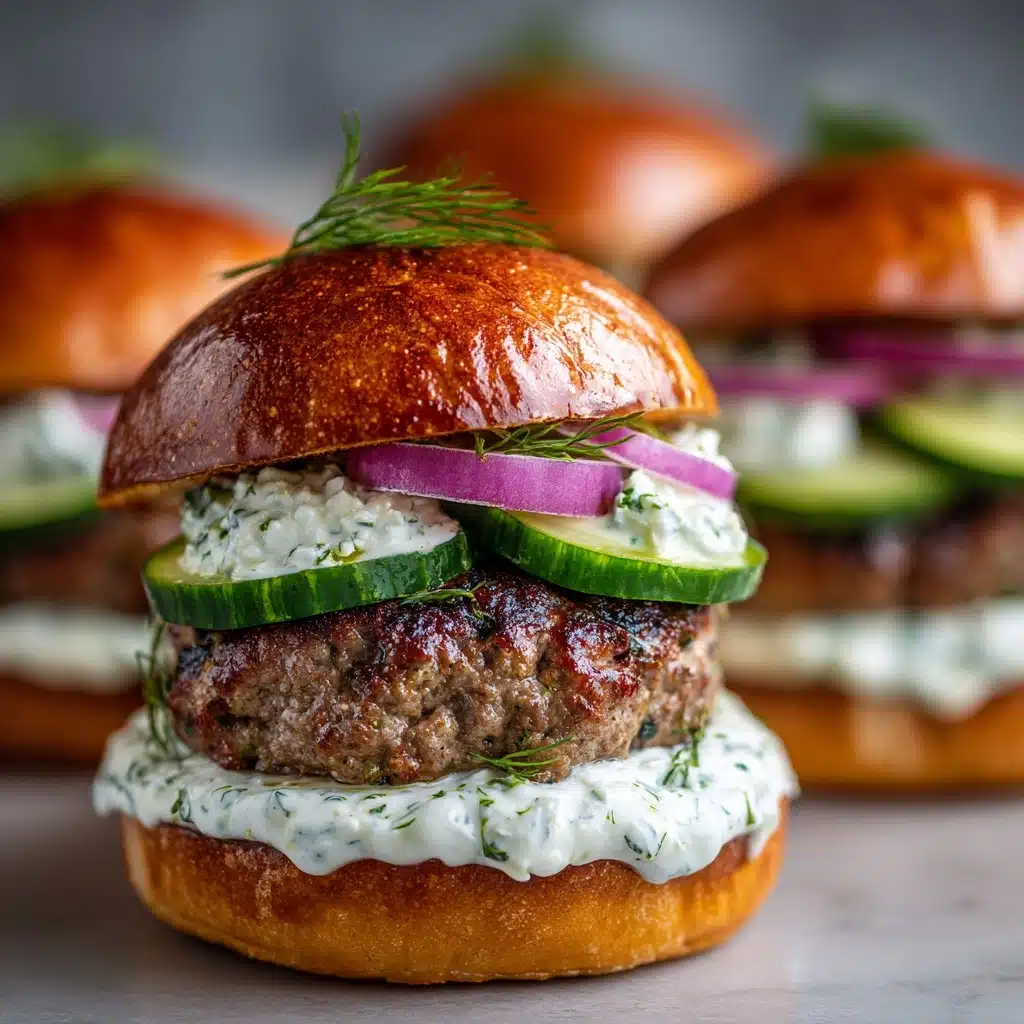 Lamb Sliders with Dill Greek Yogurt Recipe - Recipe Image