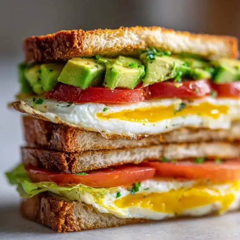 Easy Vegetarian Breakfast Egg Sandwich Recipe