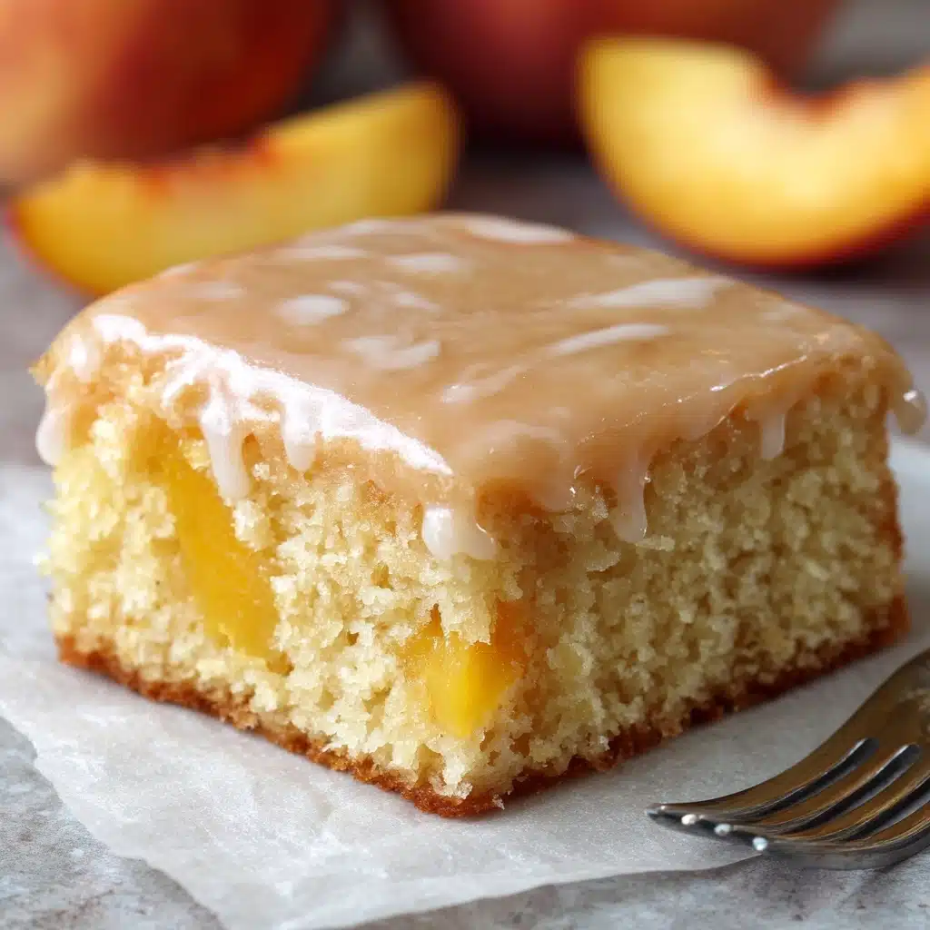 Brown Sugar Peach Cake Recipe - Recipe Image