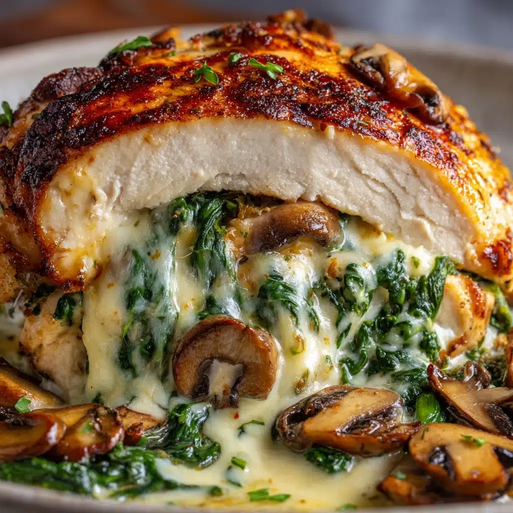 Mushroom Stuffed Chicken Breast Recipe - Recipe Image