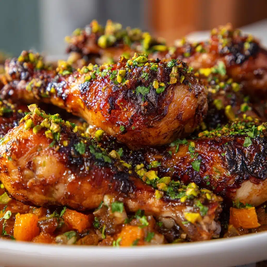 Roast Chicken with Carrots, Dates & Pistachios Recipe - Recipe Image