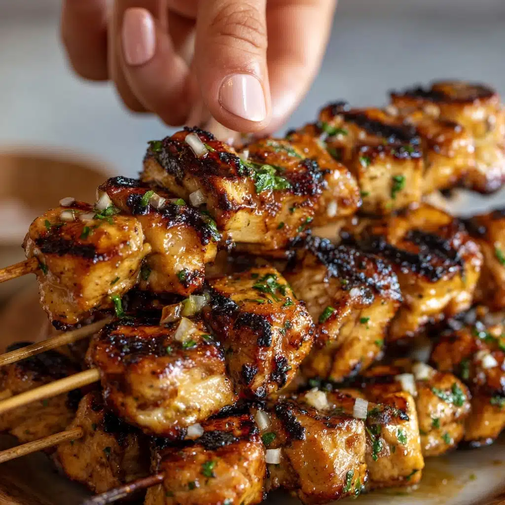Air Fryer Garlic Parmesan Chicken Skewers Recipe - Recipe Image