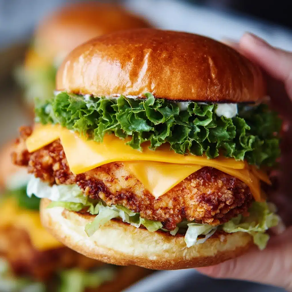 Spicy Crispy Chicken Burger Recipe - Recipe Image