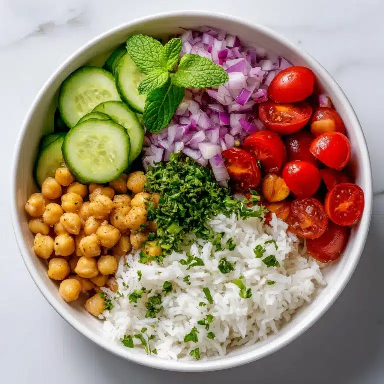 Mediterranean Chickpea Bowls with Tahini Sauce Recipe