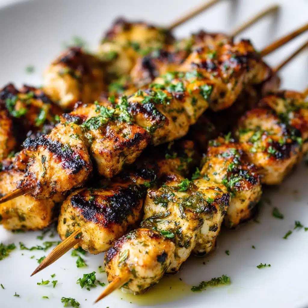 Garlic Parmesan Chicken Kebabs Recipe - Recipe Image