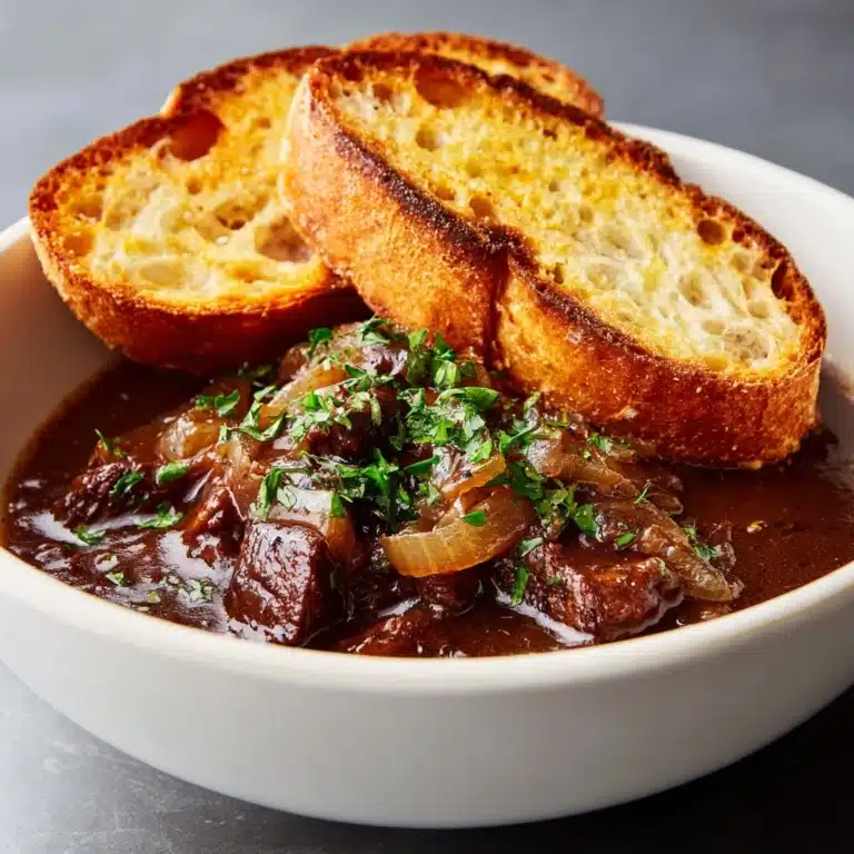 French Onion Beef Short Rib Soup Recipe