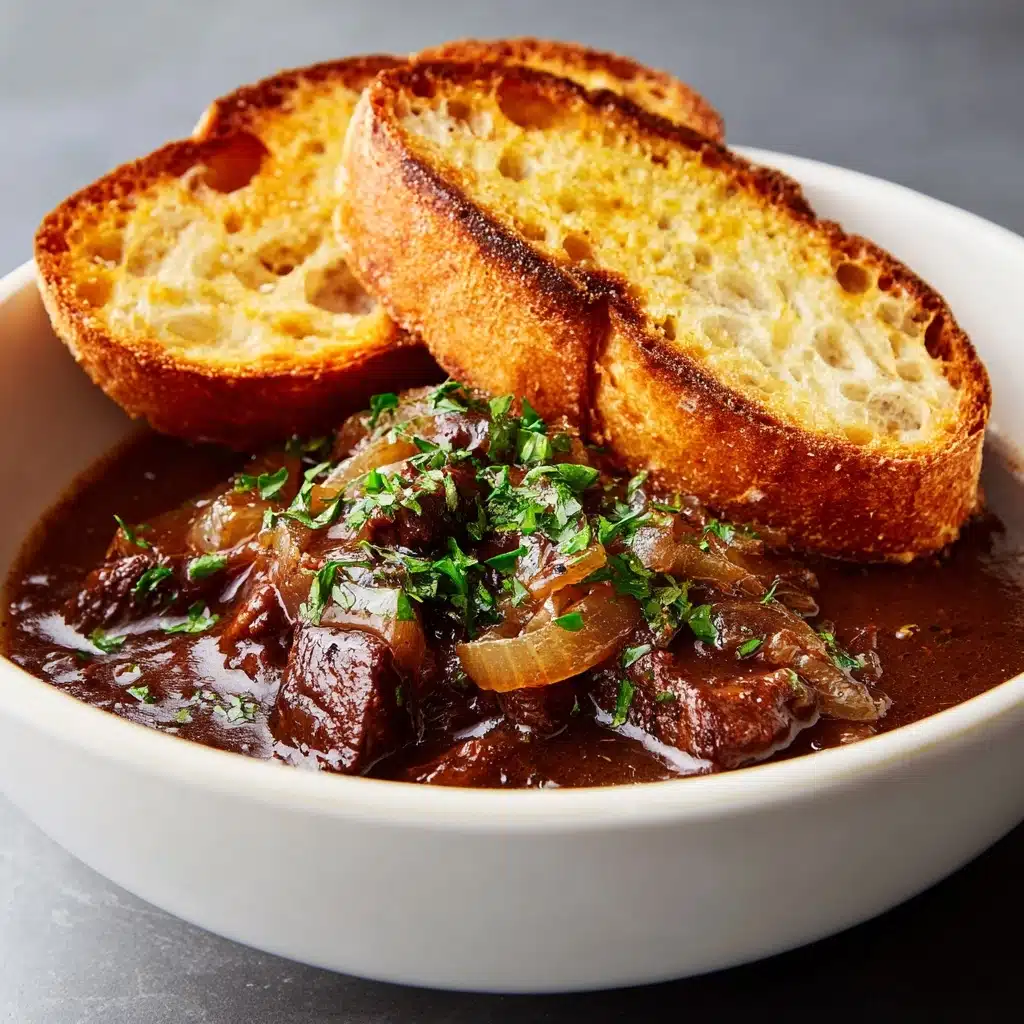 French Onion Beef Short Rib Soup Recipe - Recipe Image
