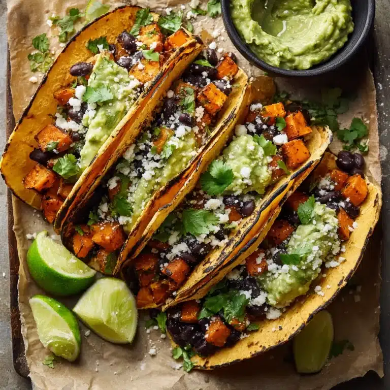Crispy Chipotle Sweet Potato Tacos with Lime Crema Recipe
