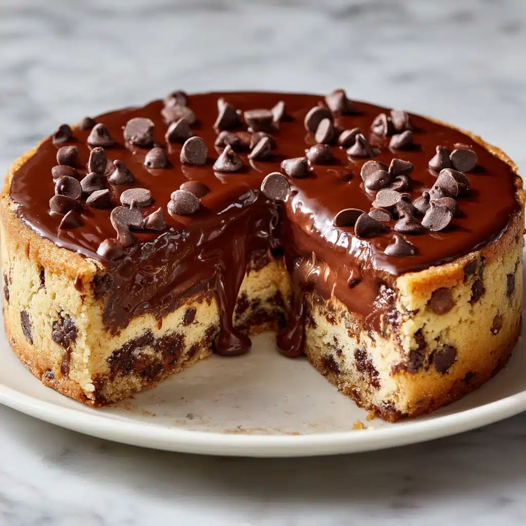 Nutella Stuffed Cookie Pie Recipe - Recipe Image