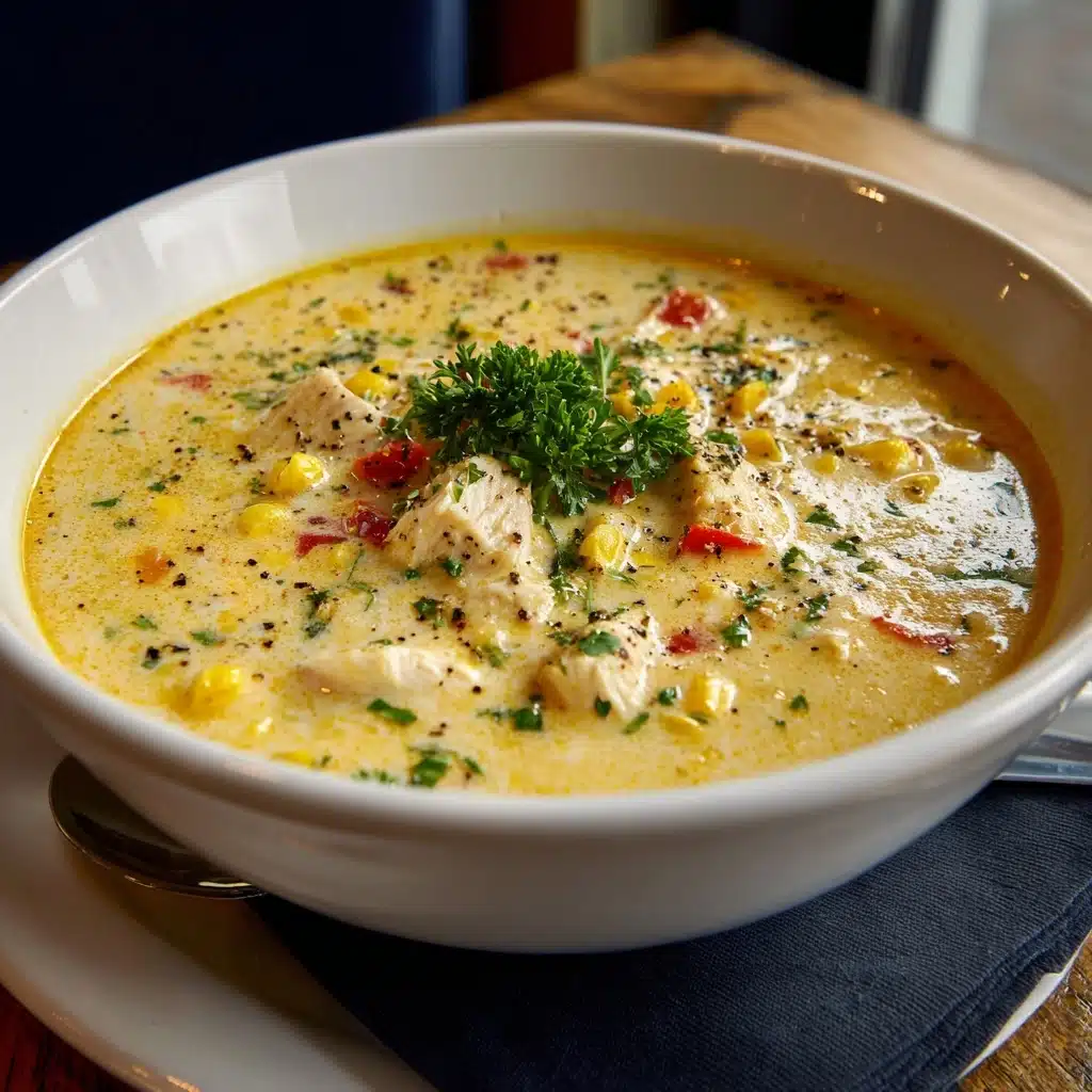 Easy Slow Cooker Chicken and Corn Soup Recipe - Recipe Image
