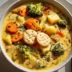One Pot Creamy Vegetable Soup Recipe