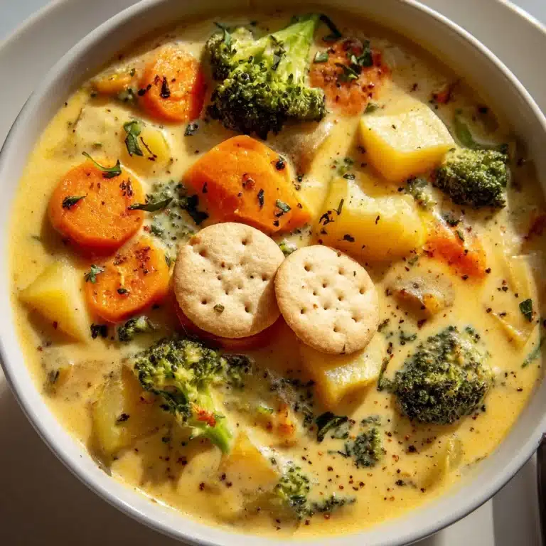 One Pot Creamy Vegetable Soup Recipe