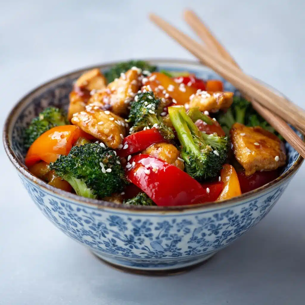 Chicken Stir Fry with Vegetables and Honey Soy Sauce Recipe - Recipe Image