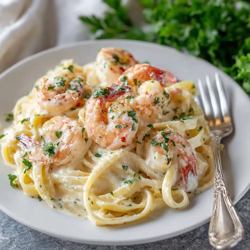Shrimp Fettuccine Alfredo Recipe - Recipe Image