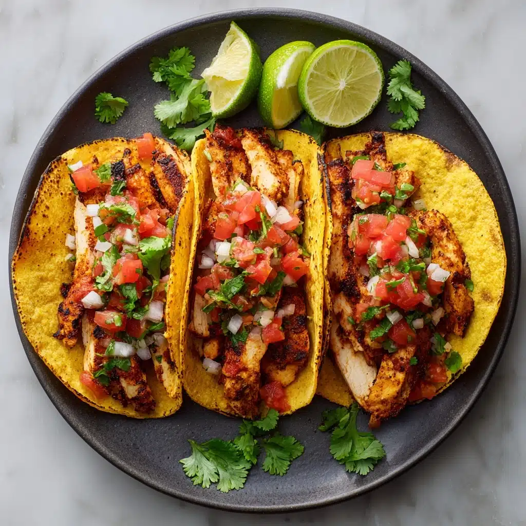 The BEST Grilled Chicken Tacos Recipe - Recipe Image