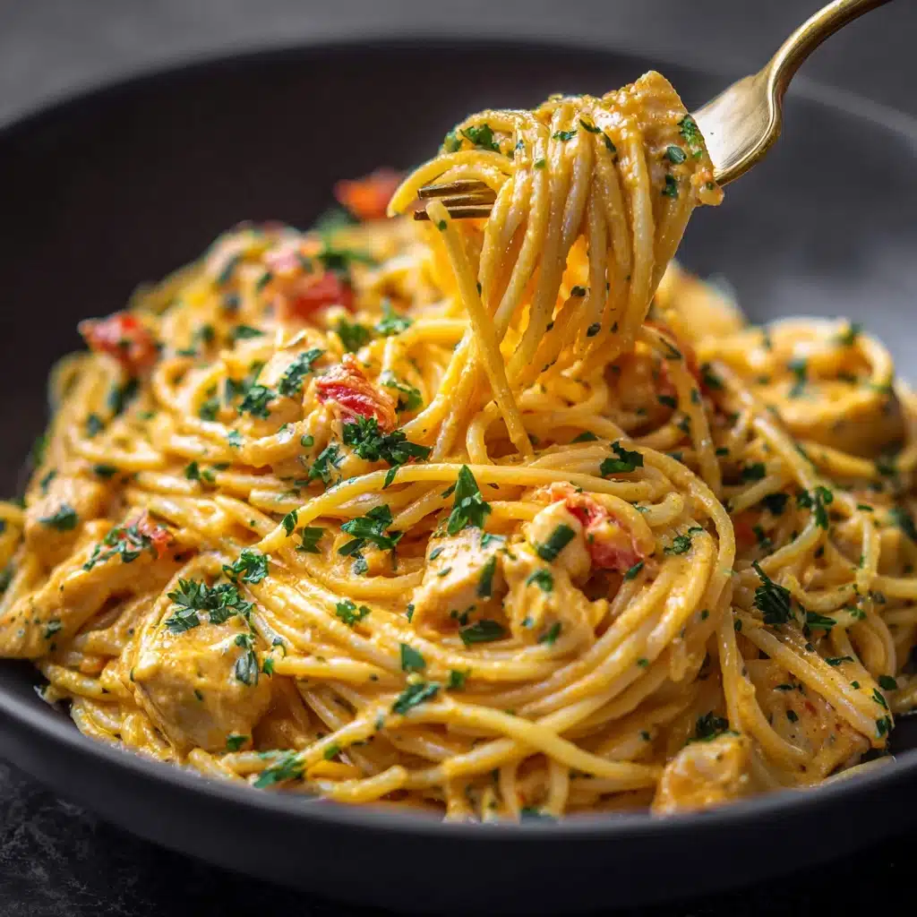 Cheesy Spaghetti Chicken Casserole Recipe - Recipe Image