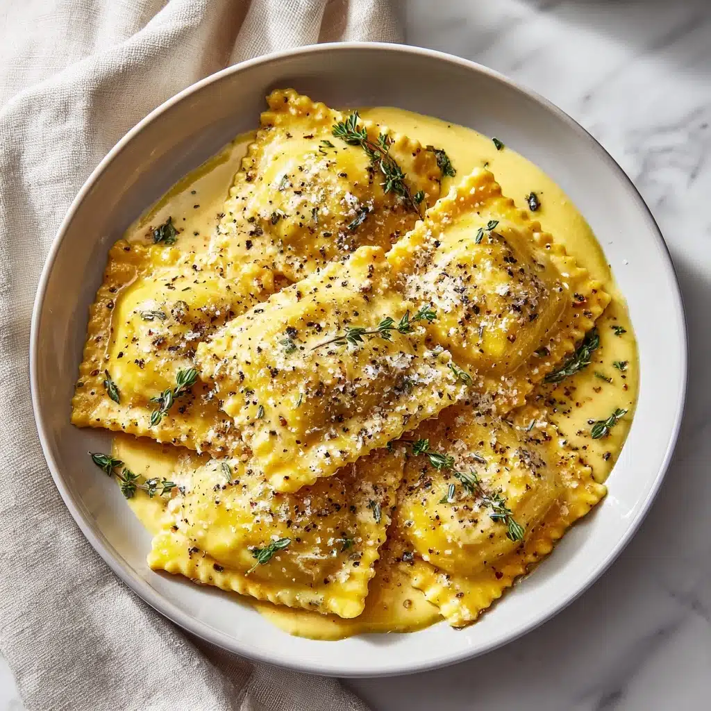 Creamy Lemon Herb Butter Ravioli Recipe - Recipe Image