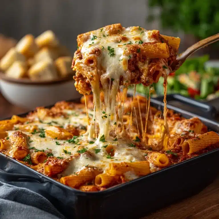 Cheesy Baked Rigatoni Recipe