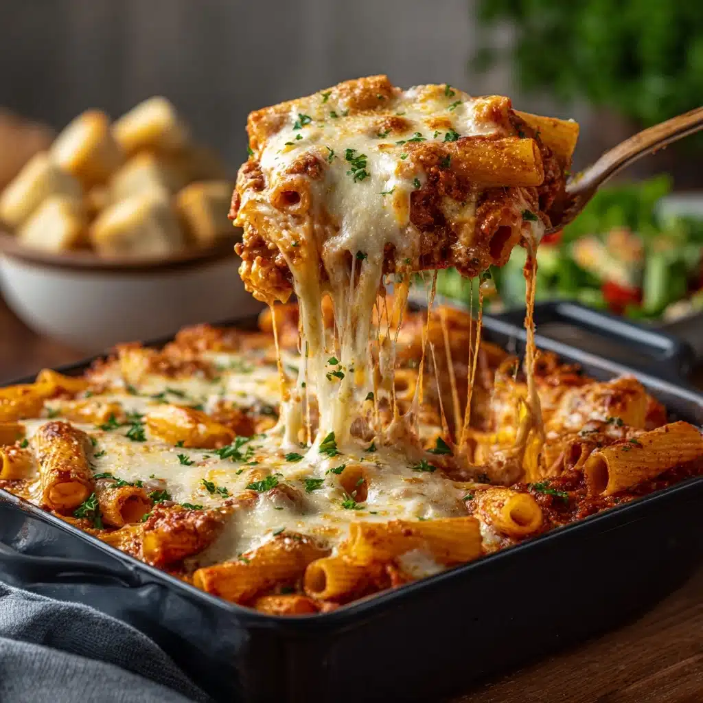 Cheesy Baked Rigatoni Recipe