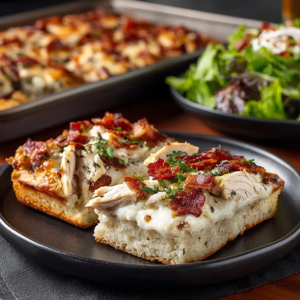 Parmesan Garlic Chicken Pizza Recipe - Recipe Image