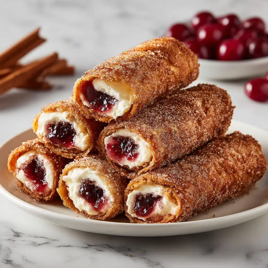 Cherry Cheesecake Egg Rolls Recipe - Recipe Image