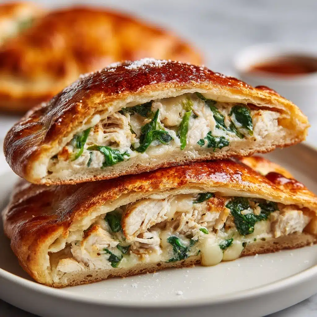 Creamy Chicken Calzone Recipe - Recipe Image