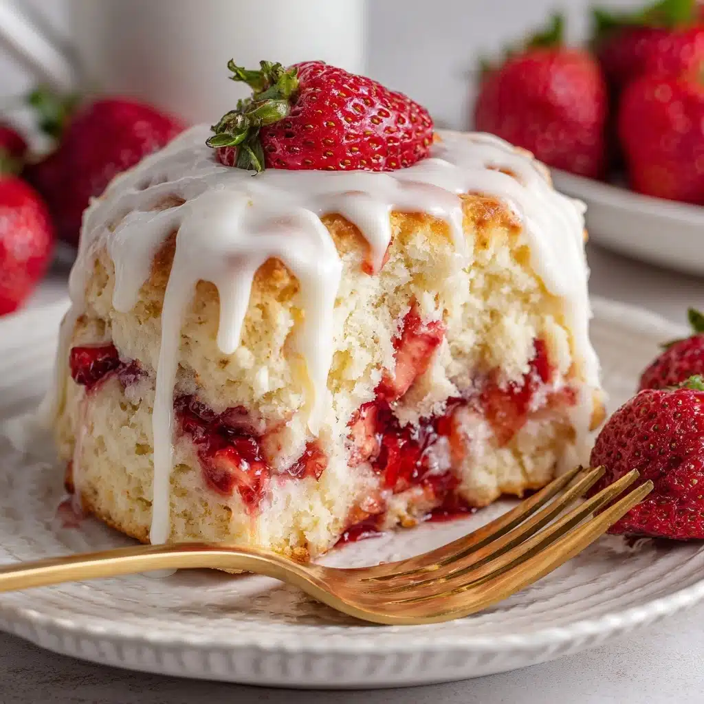 Strawberry Rolls with Cream Cheese Icing Recipe - Recipe Image