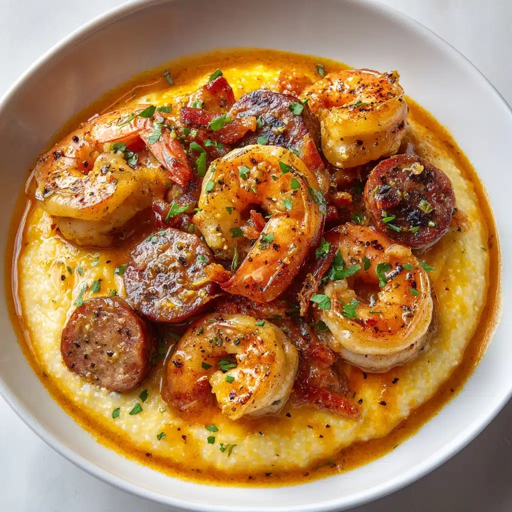 Creamy Lowcountry Shrimp and Grits Recipe - Recipe Image