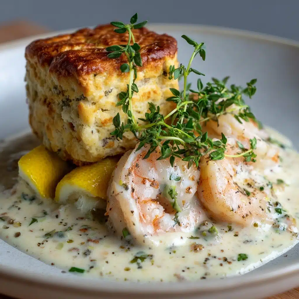 Creamy Shrimp and Biscuits Recipe - Recipe Image