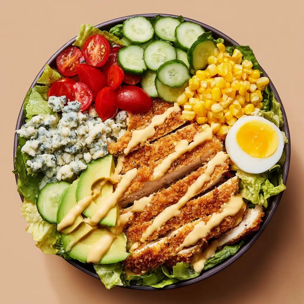 n Cobb Salad With Honey Mustard Dressing Recipe - Recipe Image