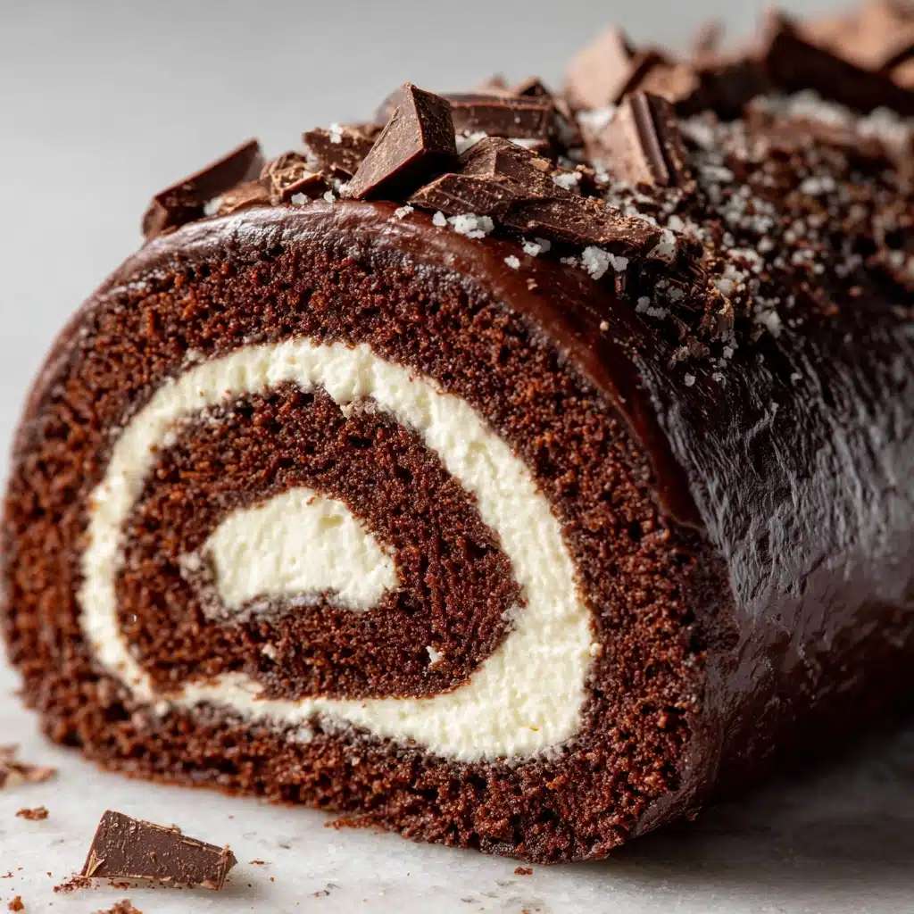 Triple Chocolate Roll Cake Recipe - Recipe Image