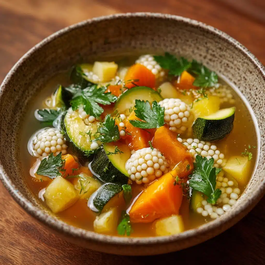 Pearl Couscous Vegetable Soup Recipe - Recipe Image