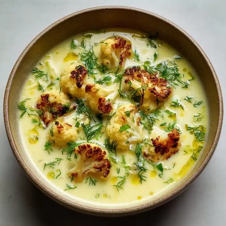 Mediterranean-Style Cauliflower Soup Recipe