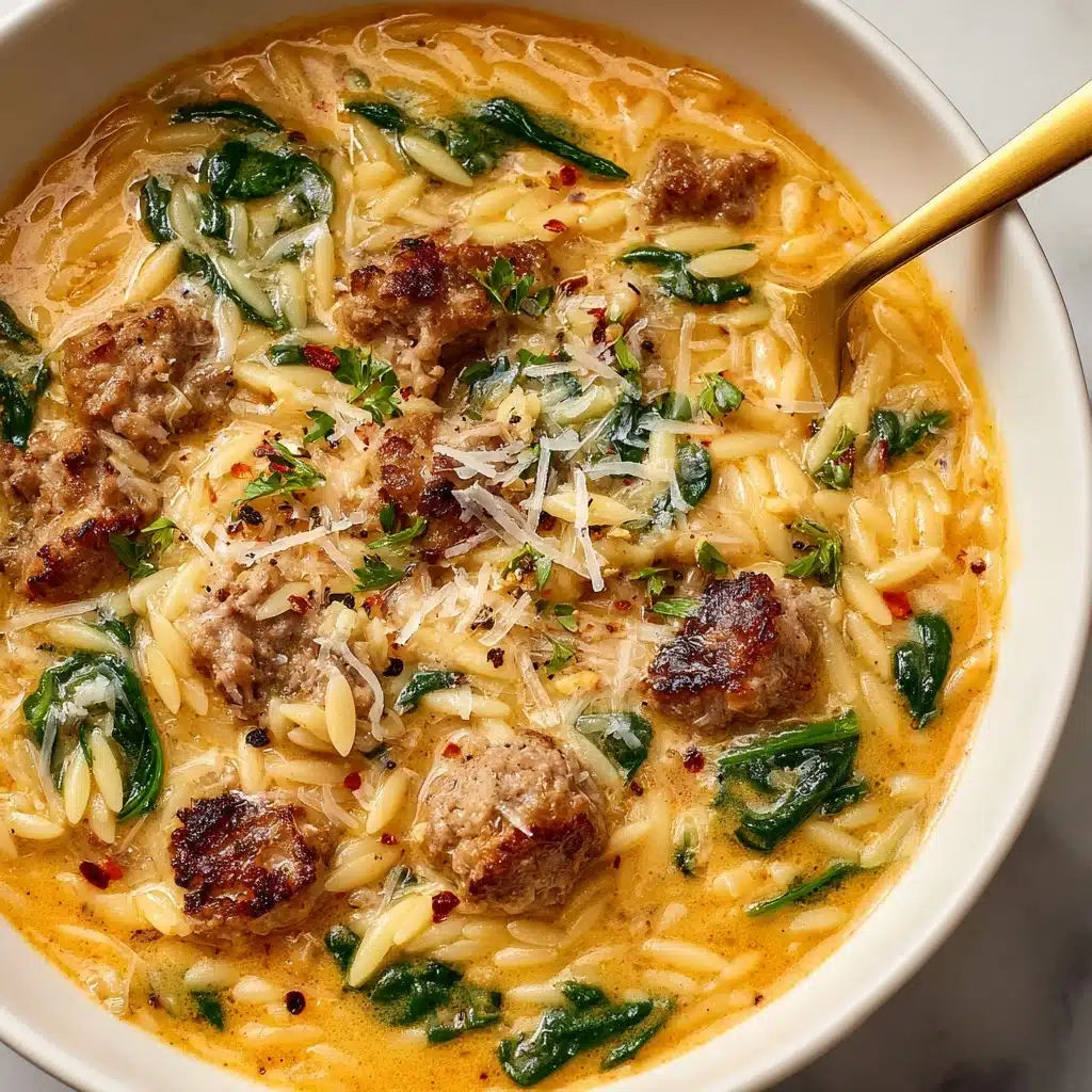 Marry Me Sausage Orzo Soup Recipe - Recipe Image