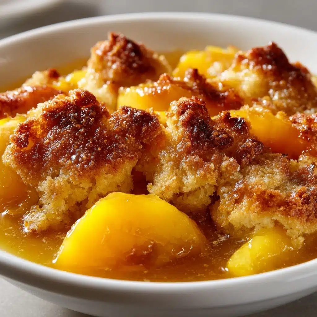 Double Crust Brown Butter Peach Cobbler Recipe - Recipe Image