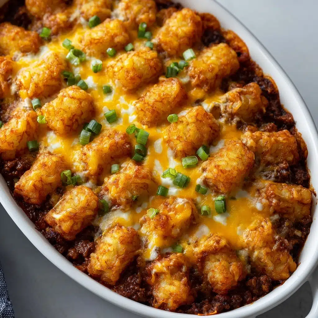 Crispy Tot Chili Casserole Recipe - Recipe Image