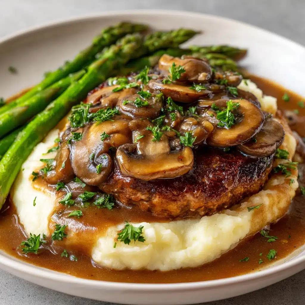 Salisbury Steak with Mushroom Gravy Recipe - Recipe Image